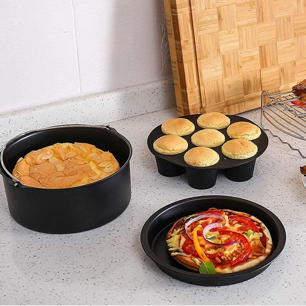 4 Set Pressure Cooker, Steamer & Air Fryer Bakeware