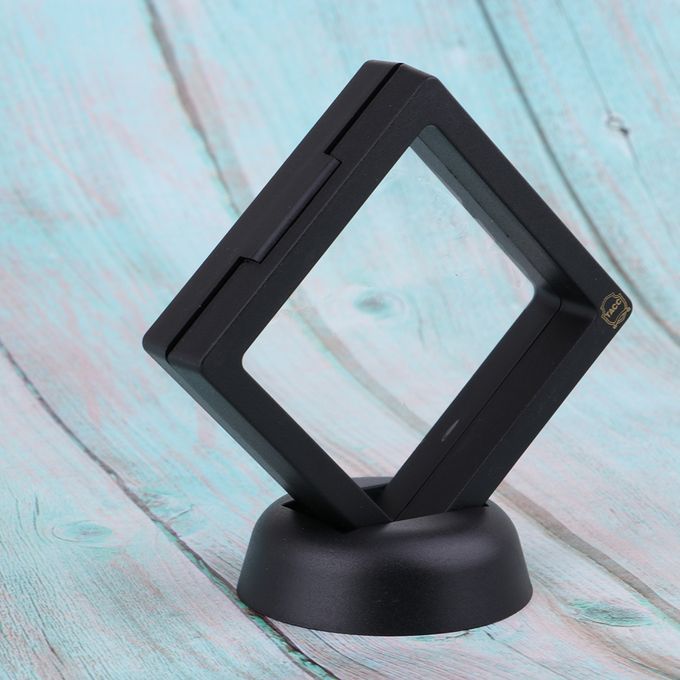 10x Presentation Box Coin Holder Medal Stand For Coin Collection Black