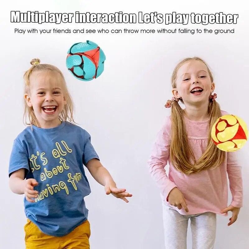 Color Flipping Ball Portable Colorful Switching Balls Novel Smooth Sphere Hand Toy Multifunctional Retractable Magic Ball For
