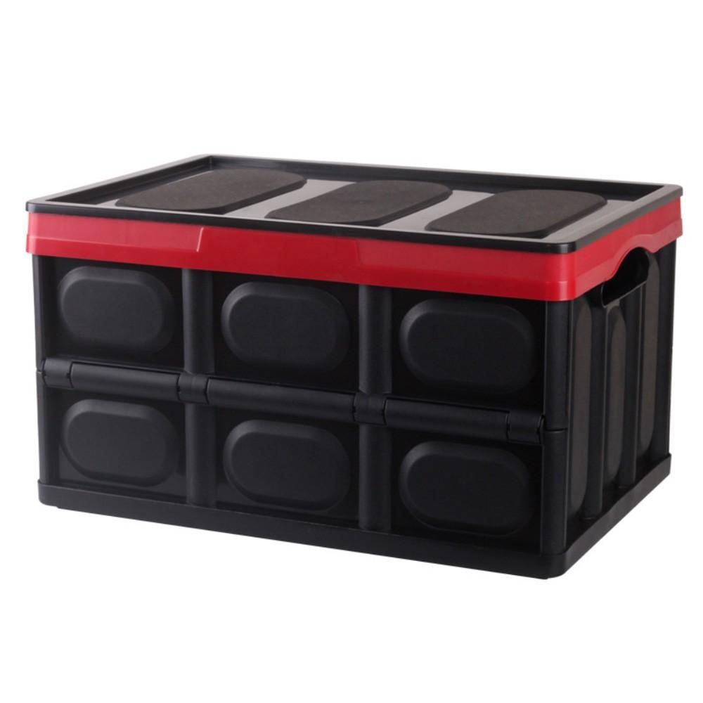 Vehicle-Mounted Folding Lastics Auto Storage Case Dual Purpose Portable Multi-Function Large Capacity Storage Case