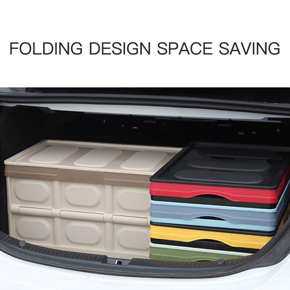 Vehicle-Mounted Folding Lastics Auto Storage Case Dual Purpose Portable Multi-Function Large Capacity Storage Case