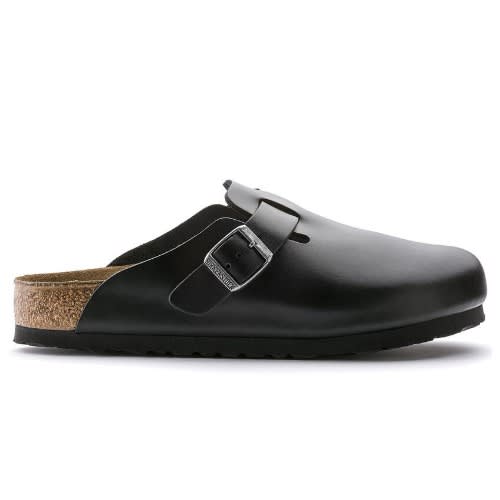 Unisex Leather Birkenstock Mule - Black