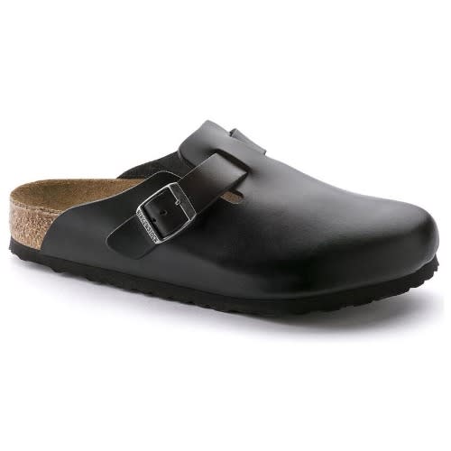 Unisex Leather Birkenstock Mule - Black