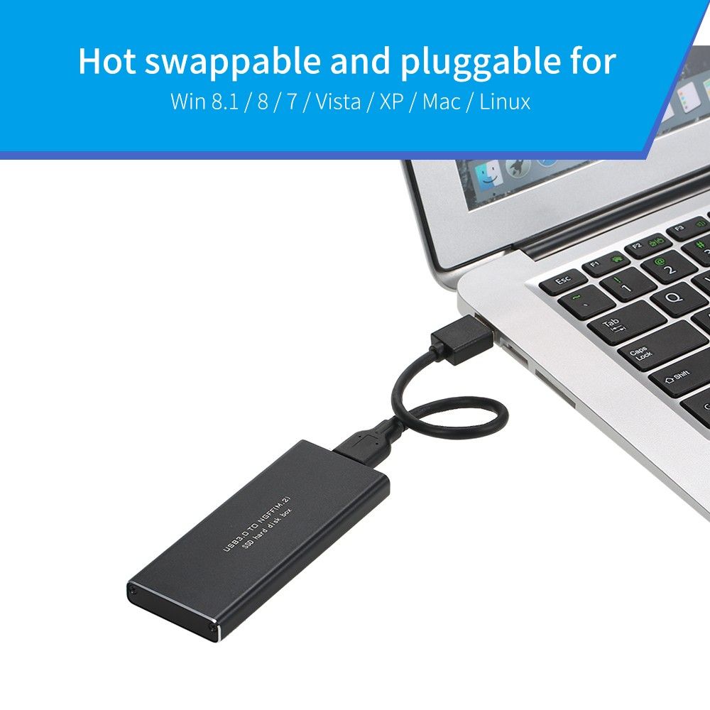 NGFF M.2 To USB 3.0 5Gbps SSD Enclosure Adapter Storage Case