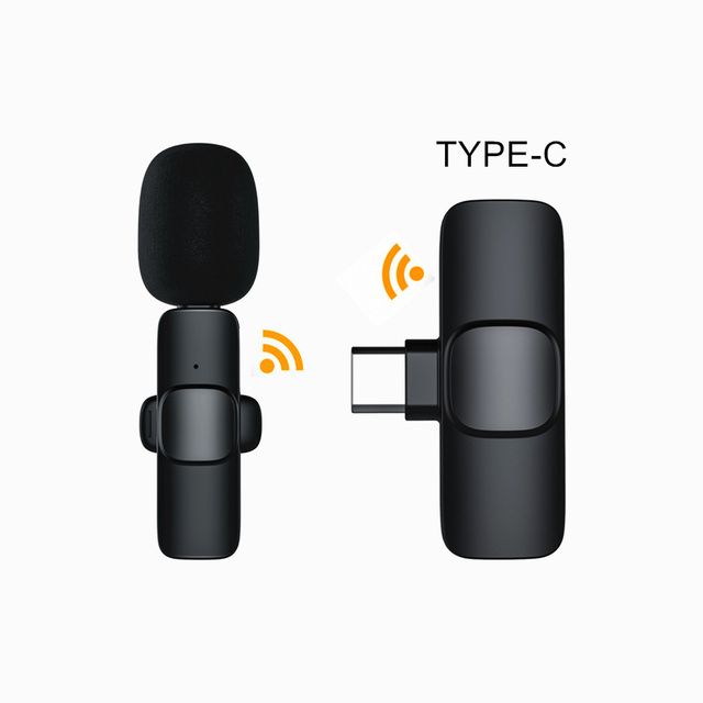 Wireless Lavalier Microphone 360 Pickup Noise Removal 20m