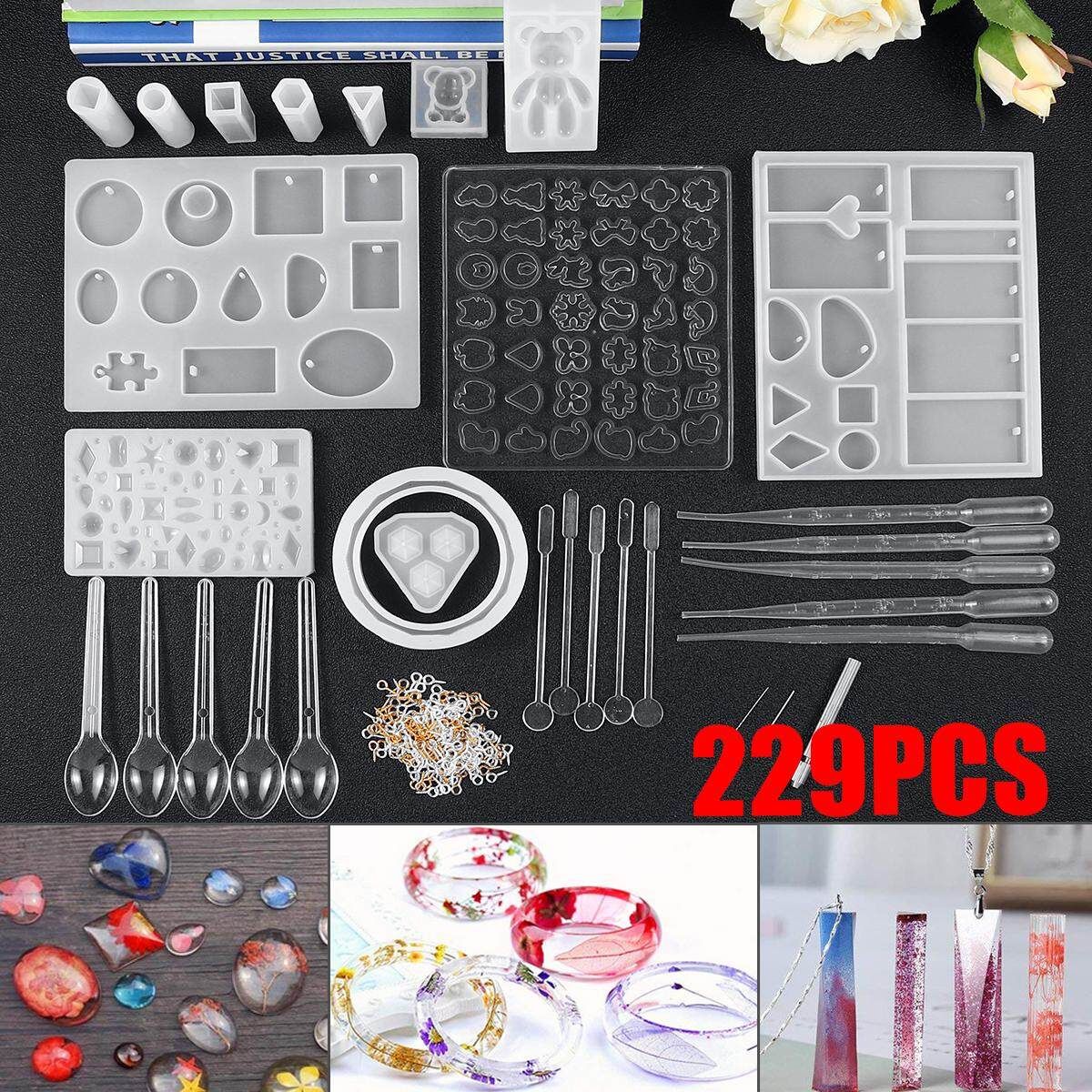 DIY Resin Casting Molds Silicone Jewelry Pendant Craft Making Mould Pendant Tray