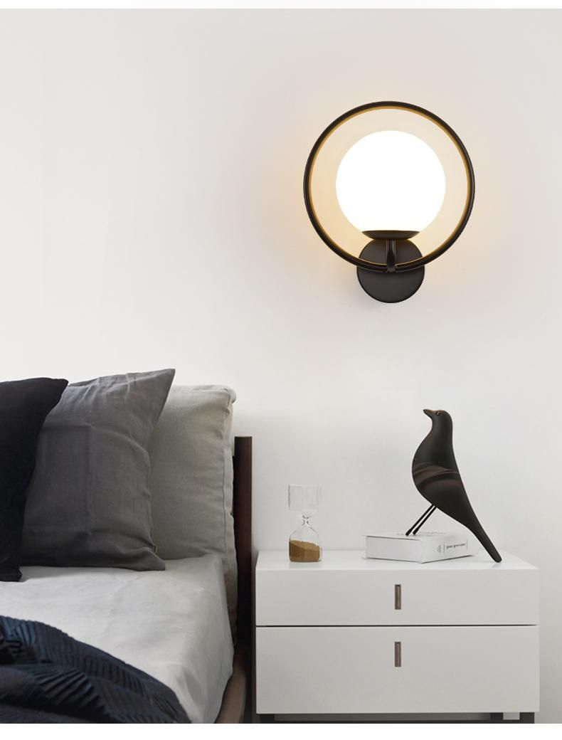 Simple and creative bedroom wall lamp
