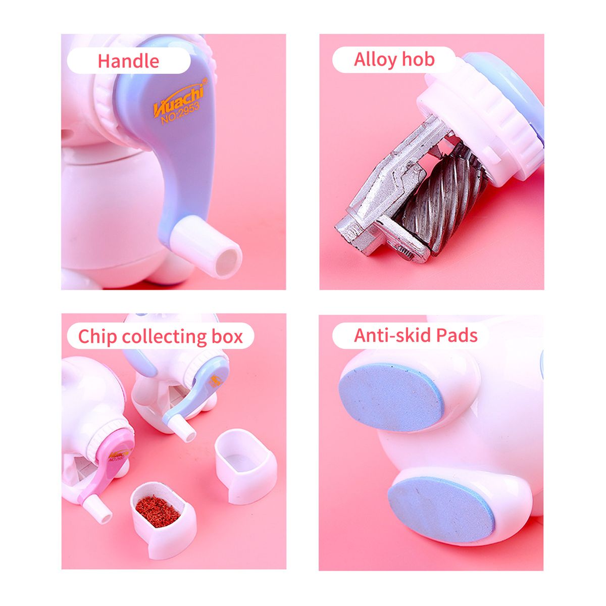 NBX Manual Pencil Sharpener Hand Crank Pencil Sharpener