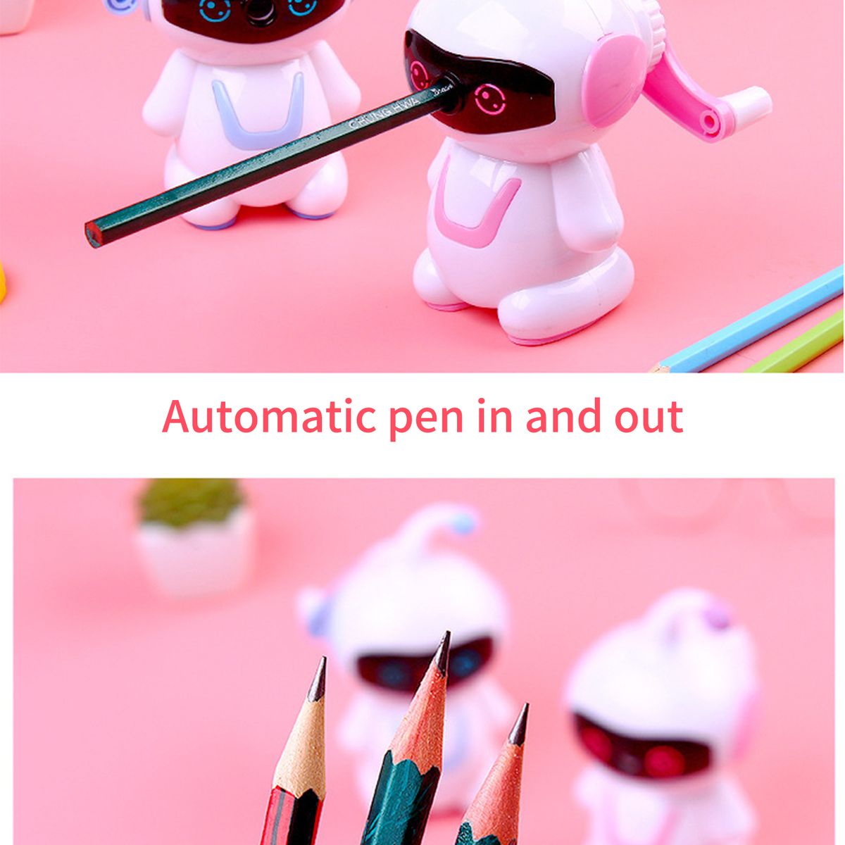 NBX Manual Pencil Sharpener Hand Crank Pencil Sharpener