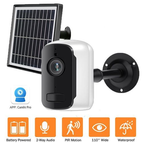 Solar Powered CCTV  Wireless WIFI IP Camera 1080P 3MP