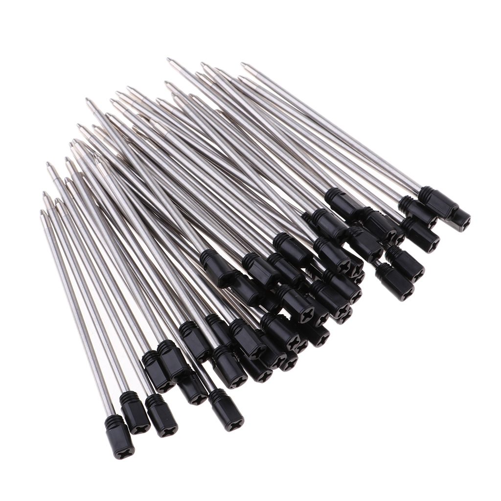 Pack Of 50 Metal 1mm Nib Rollerball Pen  Pen Sign Pen Refills Black