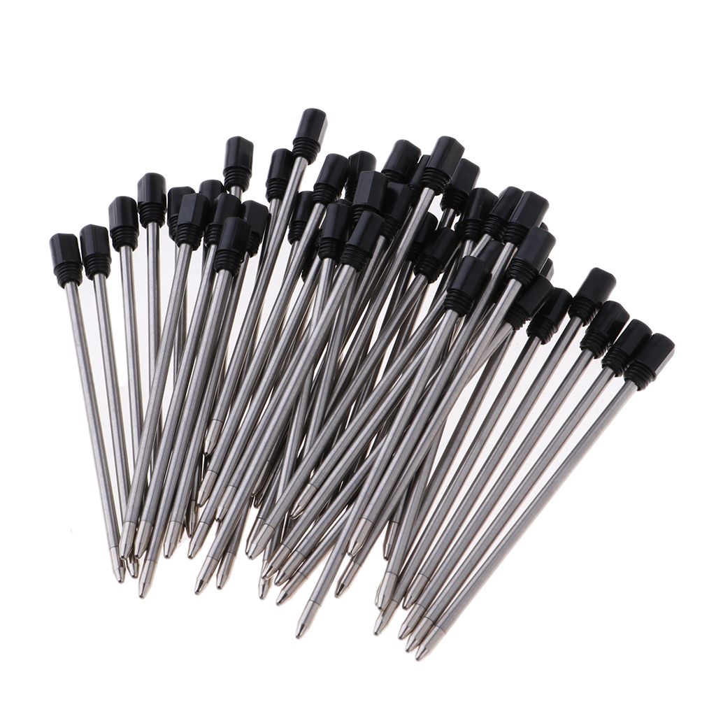 Pack Of 50 Metal 1mm Nib Rollerball Pen  Pen Sign Pen Refills Black