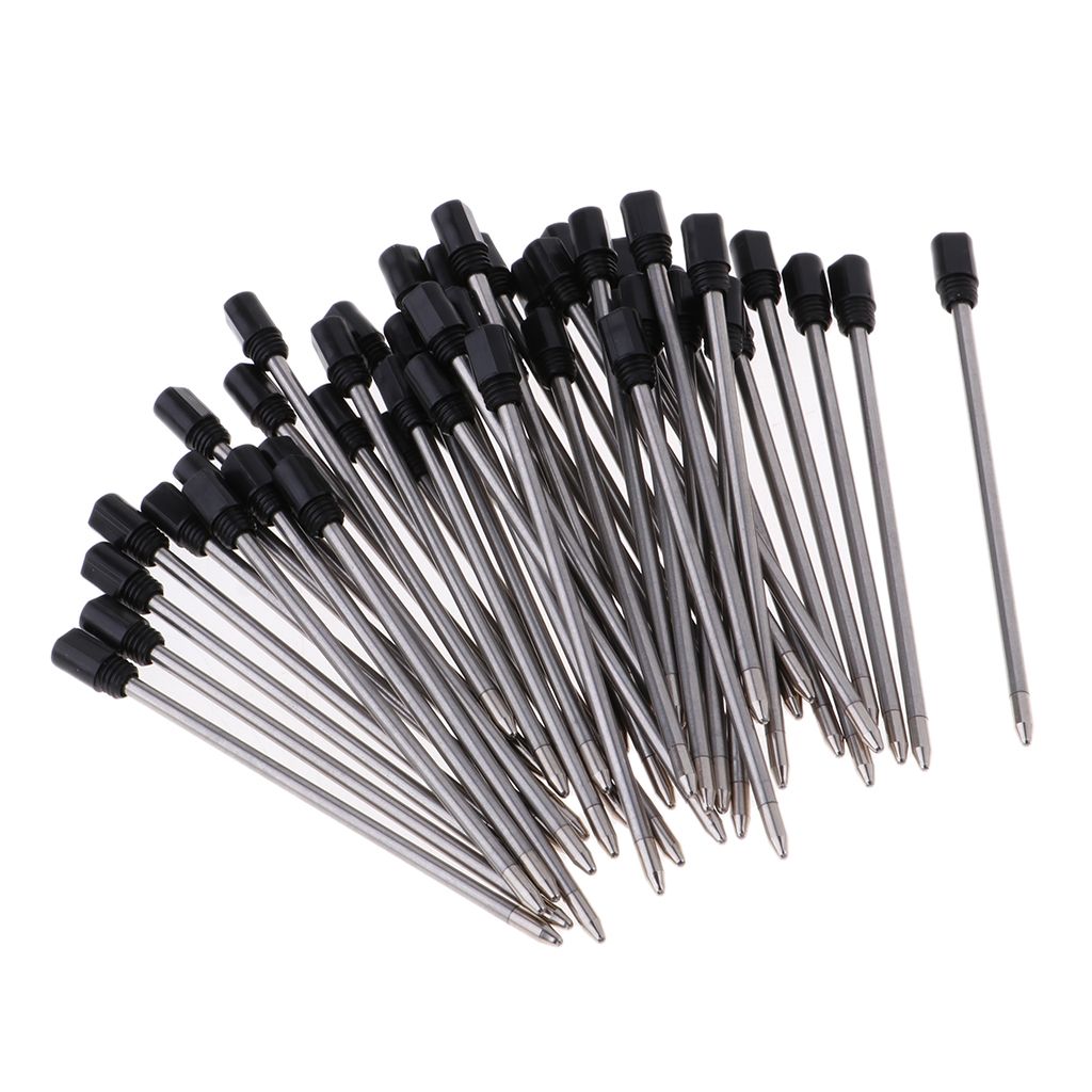 Pack Of 50 Metal 1mm Nib Rollerball Pen  Pen Sign Pen Refills Black