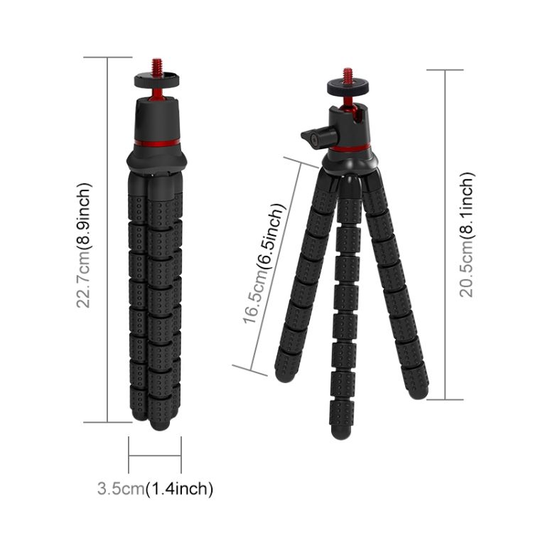 PULUZ Mini Octopus Flexible Tripod Holder