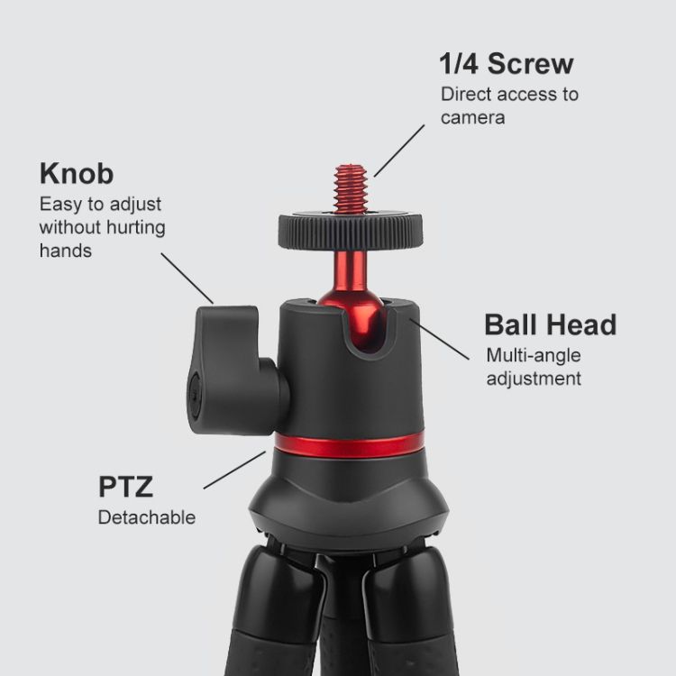 PULUZ Mini Octopus Flexible Tripod Holder