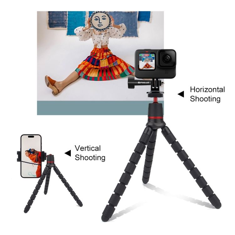 PULUZ Mini Octopus Flexible Tripod Holder