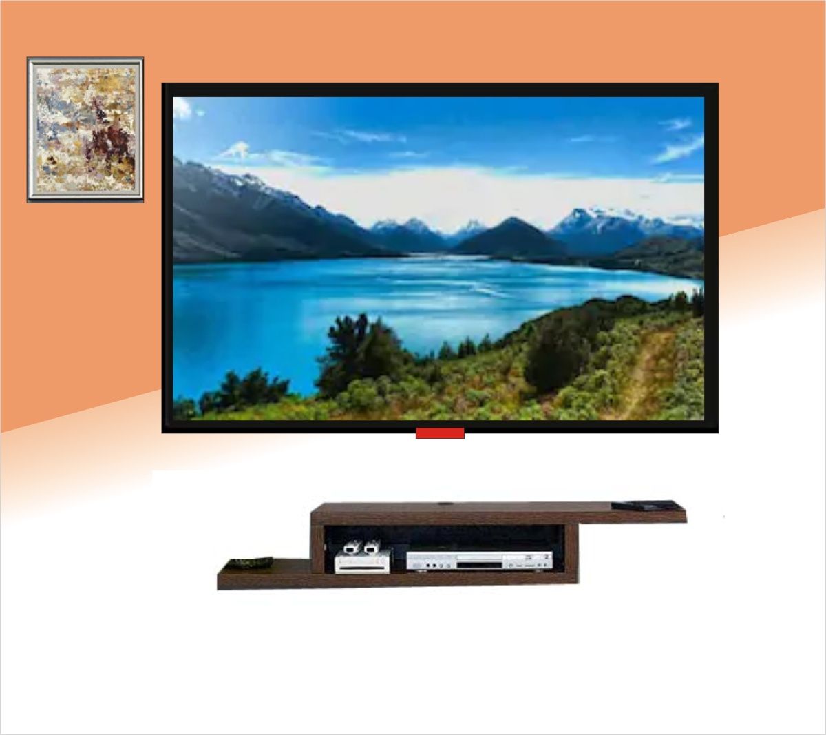 DVD/AUDIO CONSOLE  WALL SHELF -