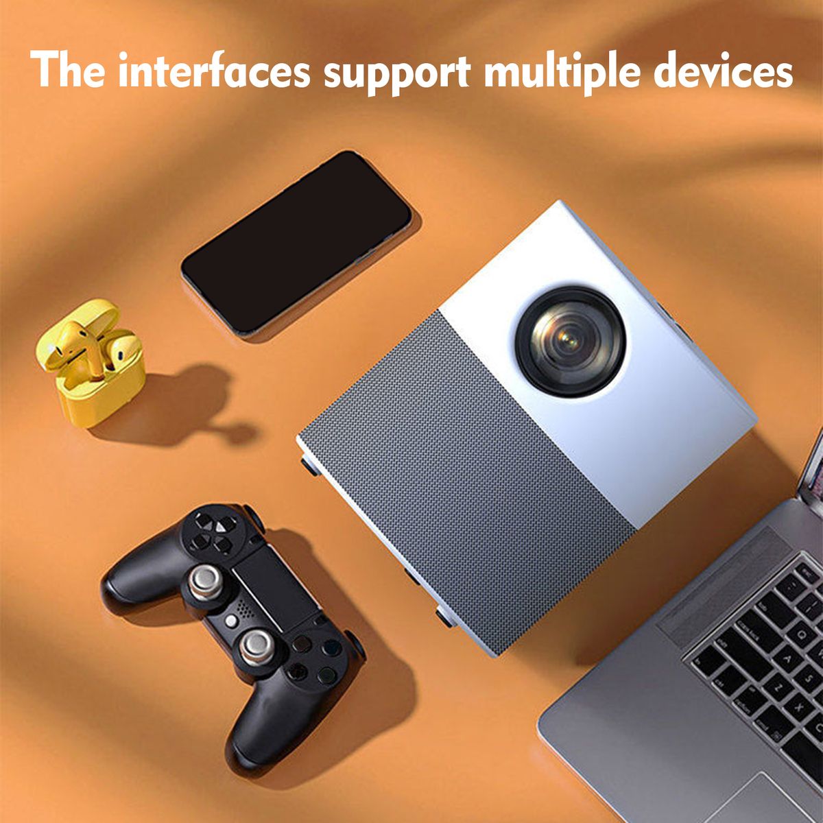 1080P HD BT Video Projector Portable Movie Projector Support