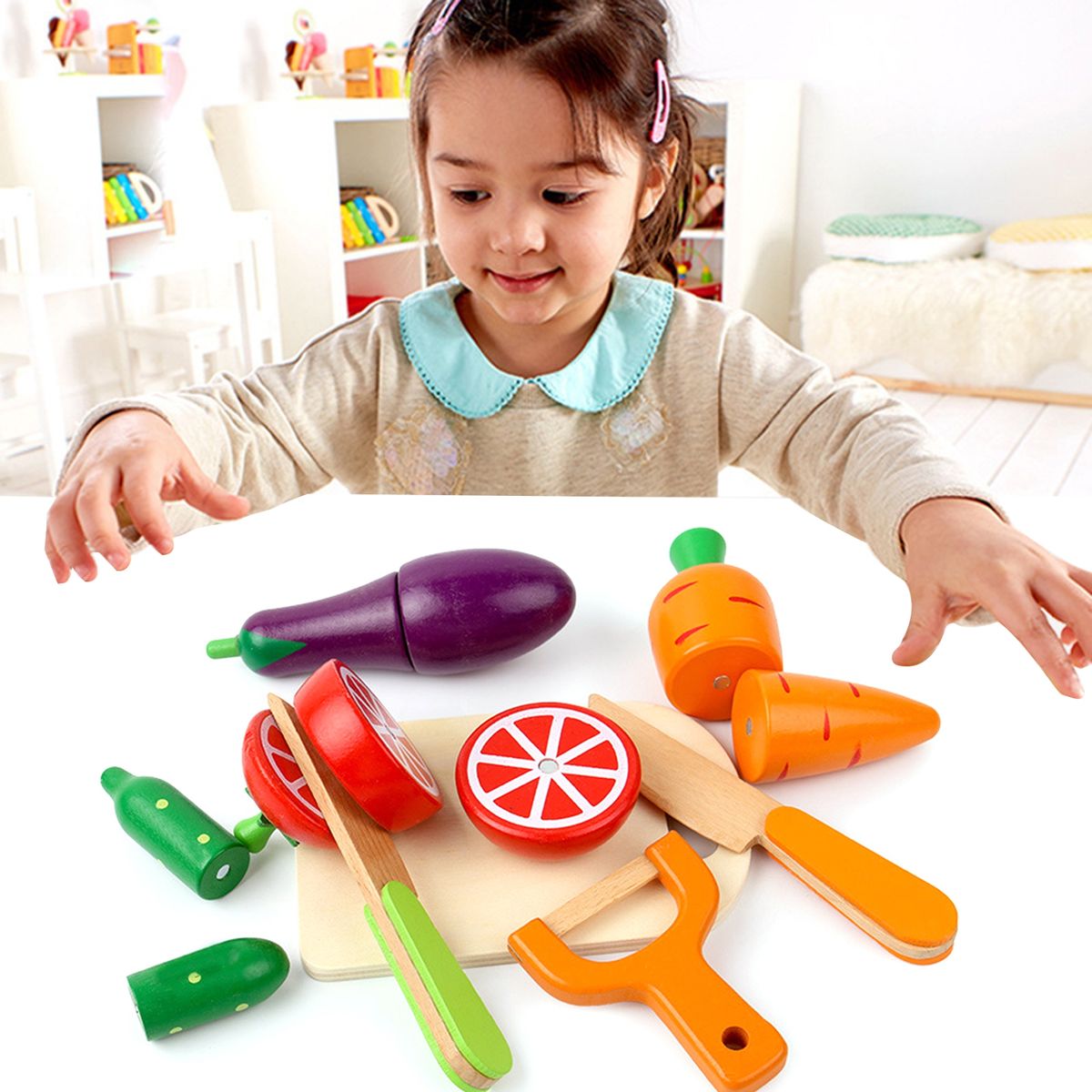 1 Set Role Play Toy Boy Girl Role Play Kitchen Cooking Game Set A