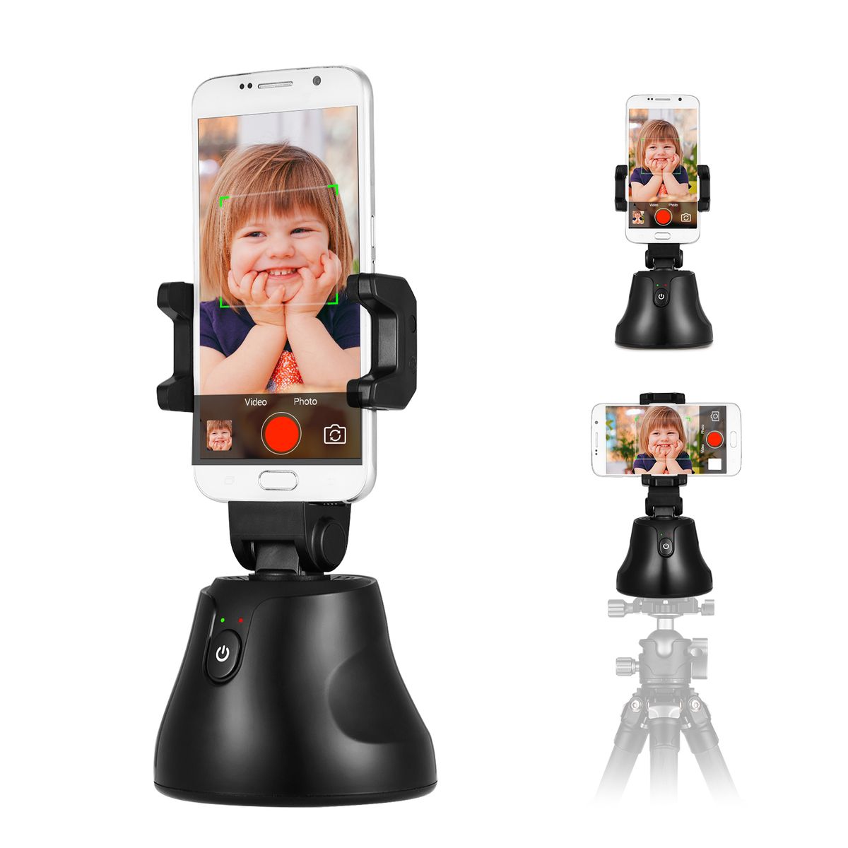 Smart Selfie Stick 360° Horizental Object Tracking Face