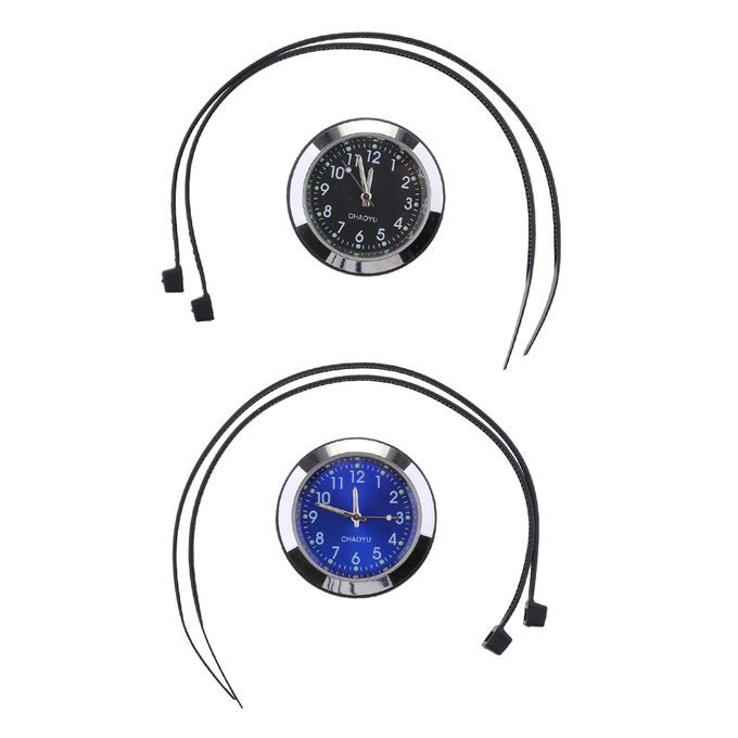 2Pieces Motorbike Motorcycle Handlebar Watch Dial Clock