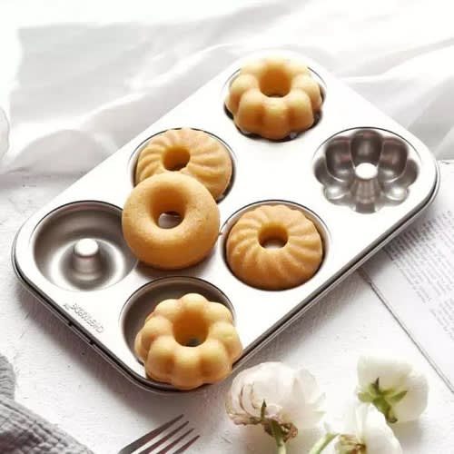 Non-stick Cake Baking Tray - 6 Piece