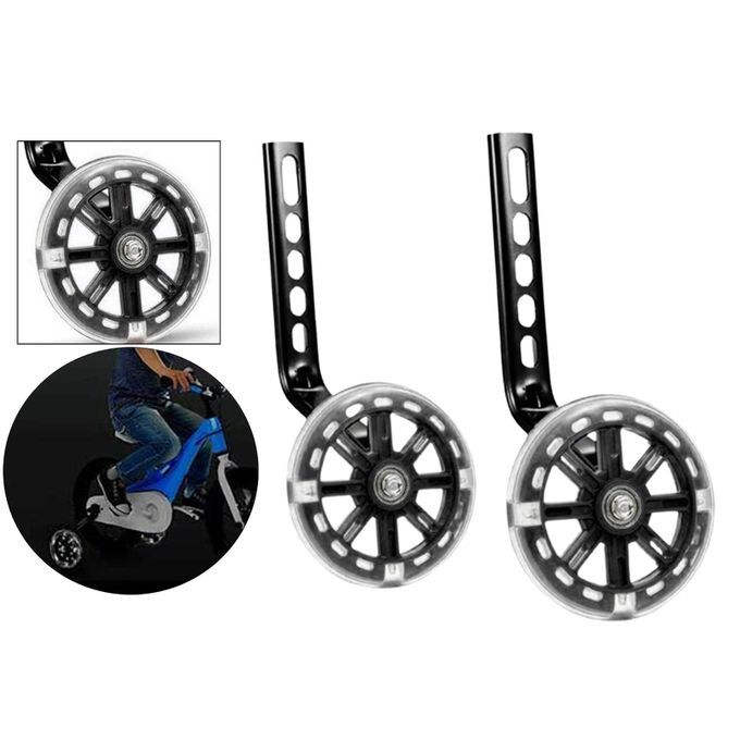12-20 Inches Kids Bicycle Balance Stabilisers Bike Training Black