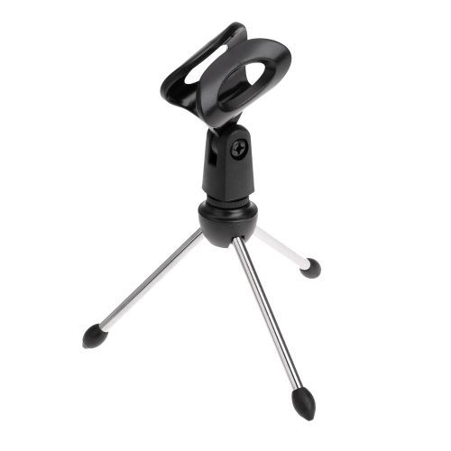 Desktop Mic Microphone Tripod Stand Holder Bracket With