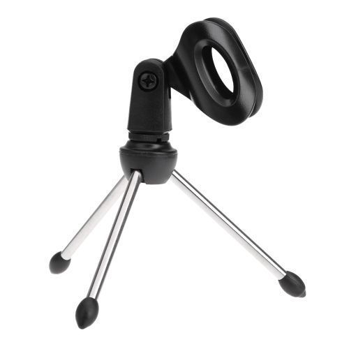 Desktop Mic Microphone Tripod Stand Holder Bracket With