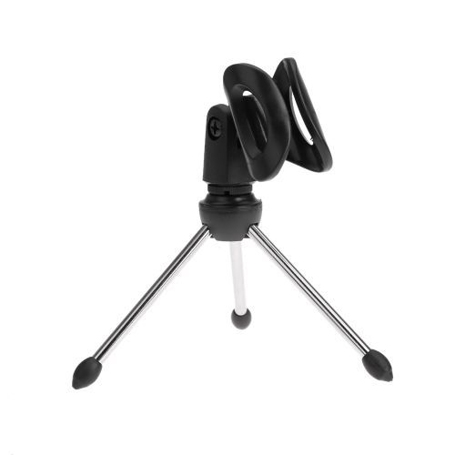 Desktop Mic Microphone Tripod Stand Holder Bracket With