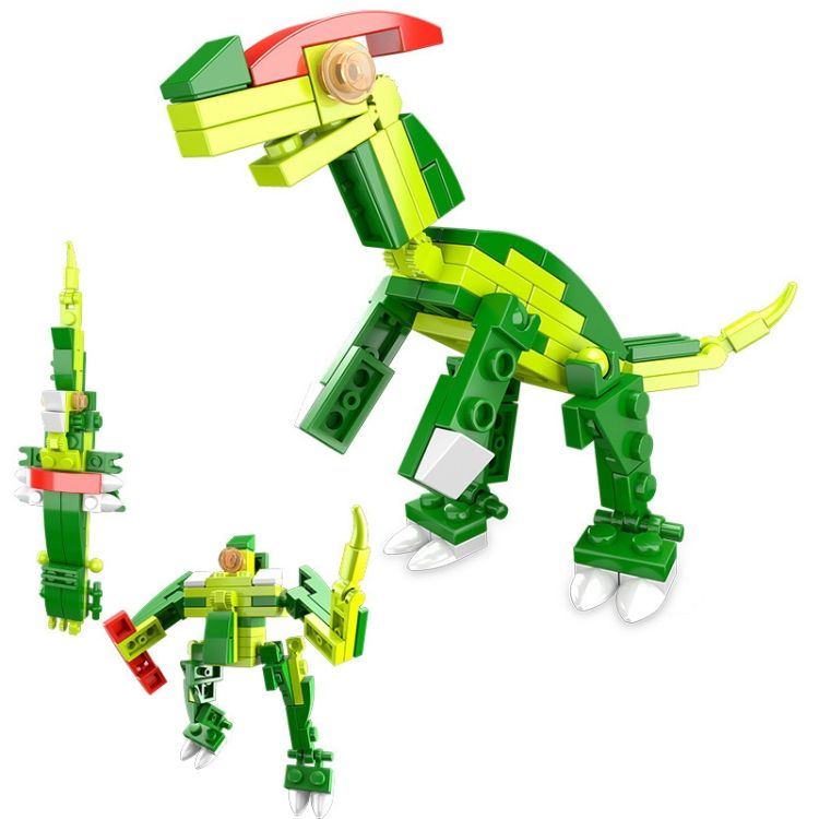 1601B Corythosaurus 3 In 1 Mecha Dinosaur Building Blocks