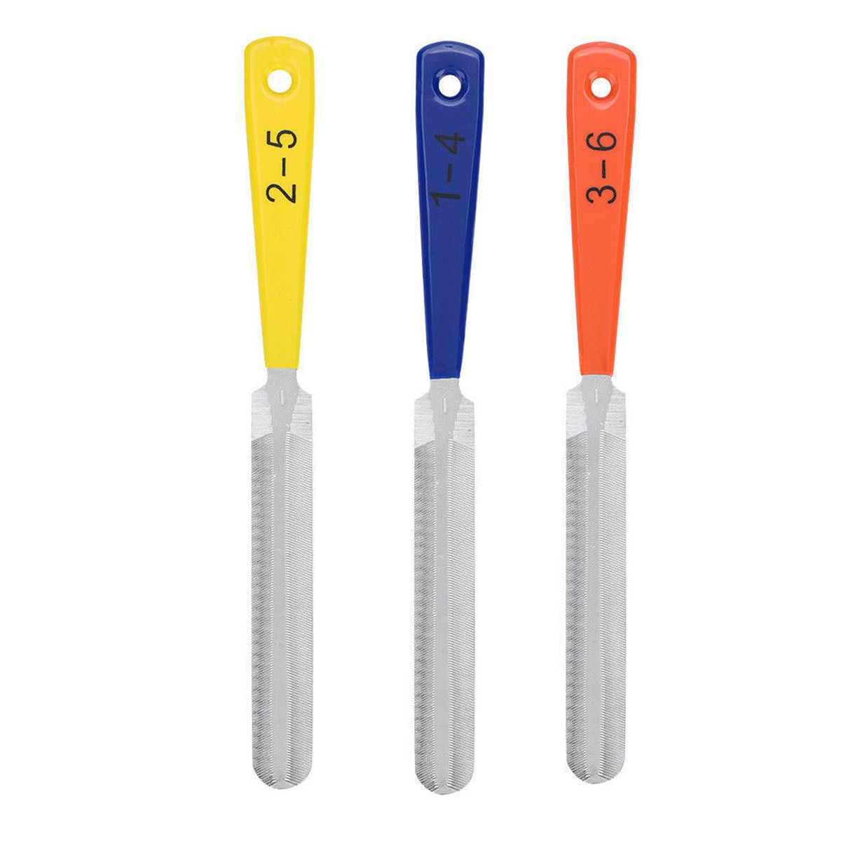Set Of 3 Double Edged Guitar Nut Files Saddle Fret Crowning
