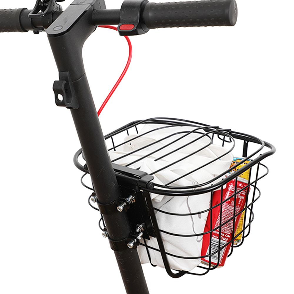 E-Bike Basket Scooter Front Basket Holder Rust-Resistant