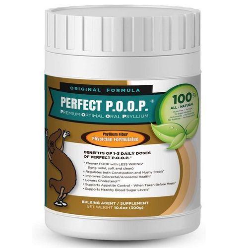 Psyllium Fiber 360 Gram Perfect Poop Raw, , Gluten Free