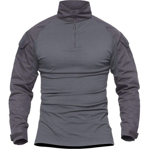 Men's Military Combat Shirt Long Sleeve T-Shirt