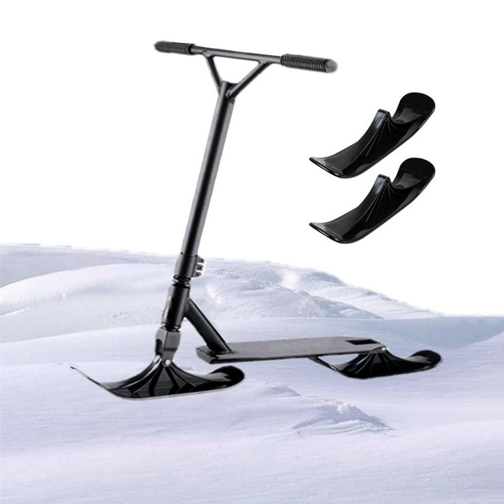 One Pair Winter Snow Scooter Ski Kids Ski Sled Board Accessories Two-wheeled Outdoor Snow Sports Replacement Parts Quick Installation
