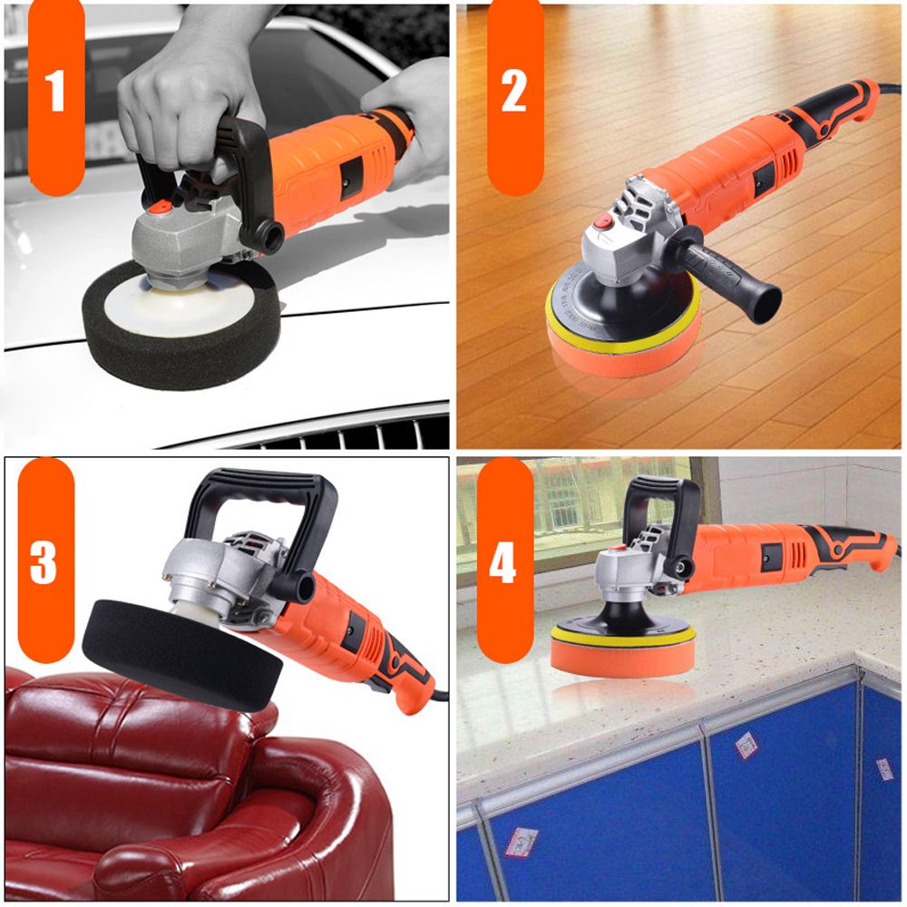 1580W 220V Adjustable Speed Car Electric Polisher Waxing