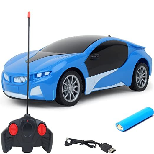 Rechargeable Remote Control Famous Car - Blue