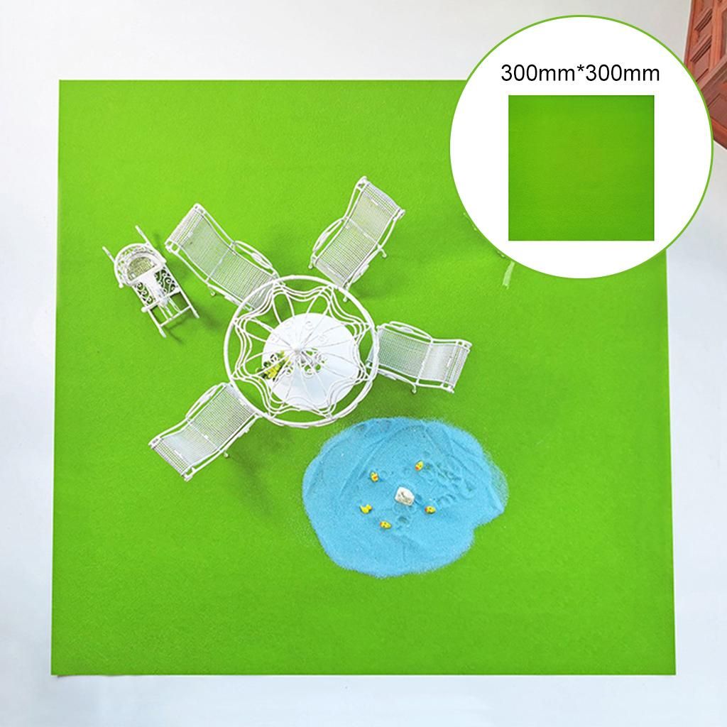 Artificial Grass Mat Lawn Turf Ornament Dollhouse Landscape Railway