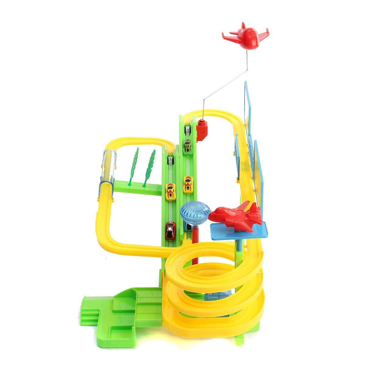 Music Sound Light Racing Track Car Park Assembled Toy Model Children Boy Gift