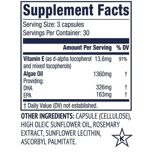 Vegan EPA DHA 90 Capsules
