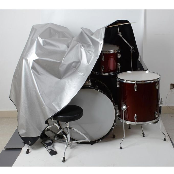 Drum Dust Cover Waterproof Anti-dust Oxford Cloth Cover Silver 78