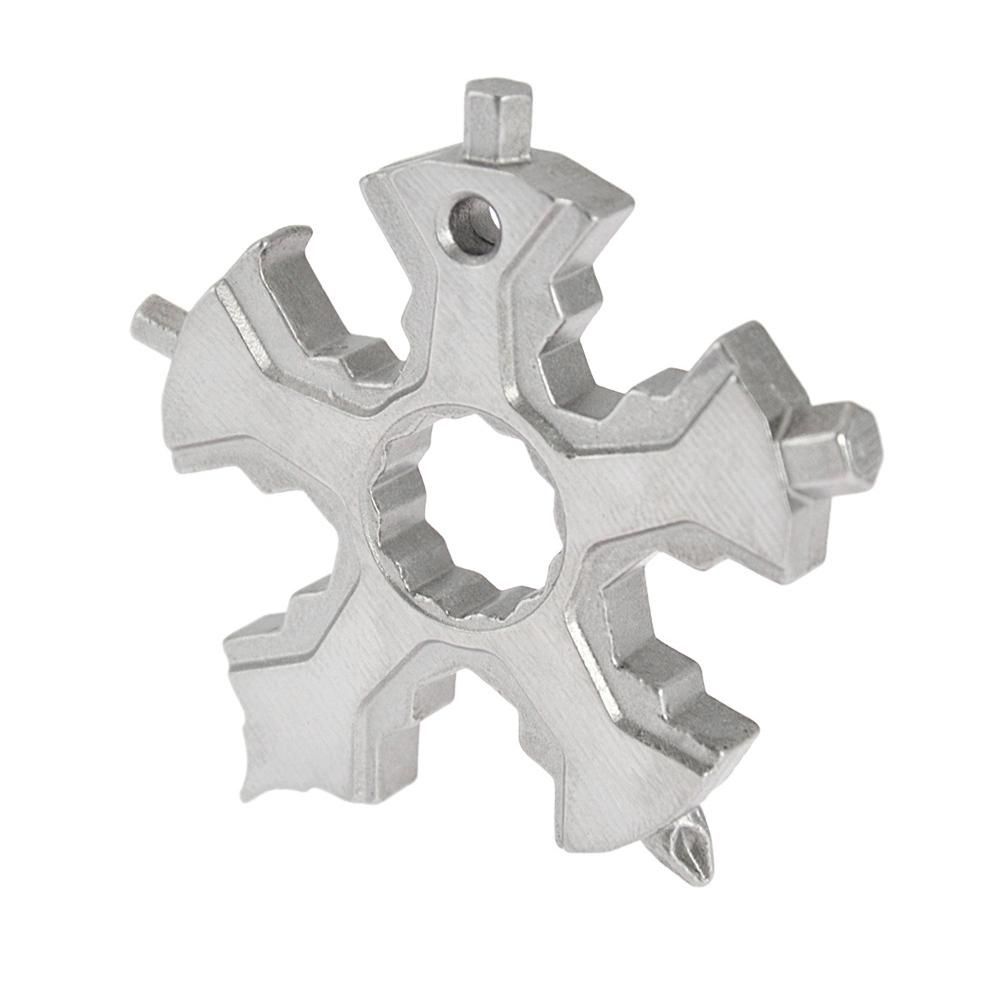 17in1 Snowflake Multi Pocket Tool Keychain Spanner Hex