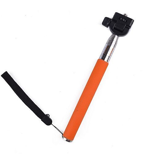 Monopod Extendable Hand Held Camera DV Camcorder Video Holder Self Photo Travel (Orange) - Intl