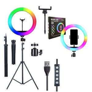 RGB 14 Inches Ring Light With Stand 35.5CM-Mult Colours