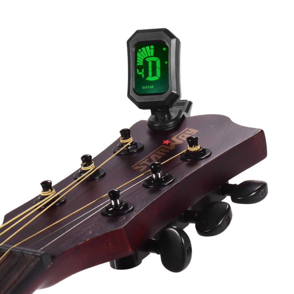 Digital Tuner Clip-On Design LCD Display Vibration Tuning