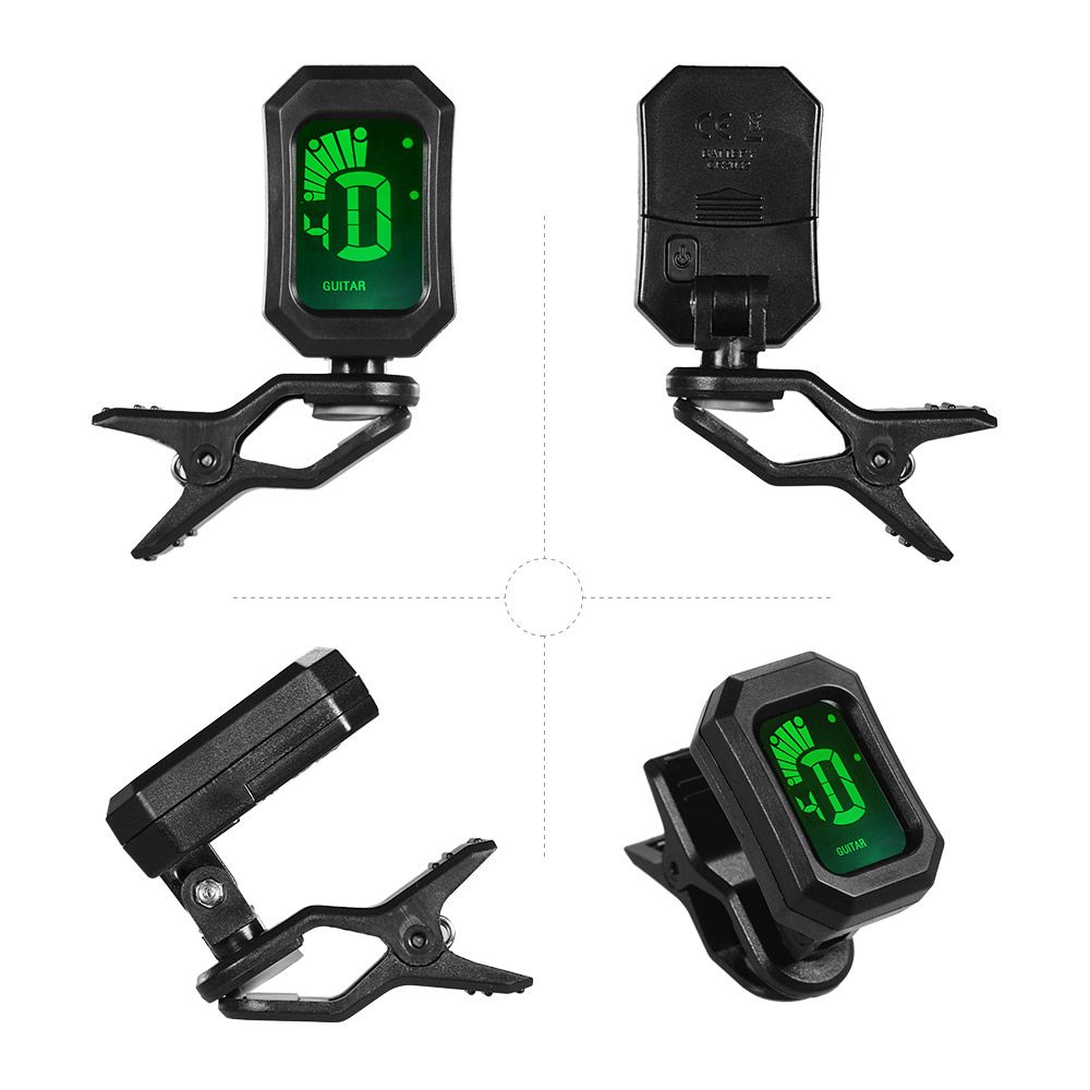 Digital Tuner Clip-On Design LCD Display Vibration Tuning