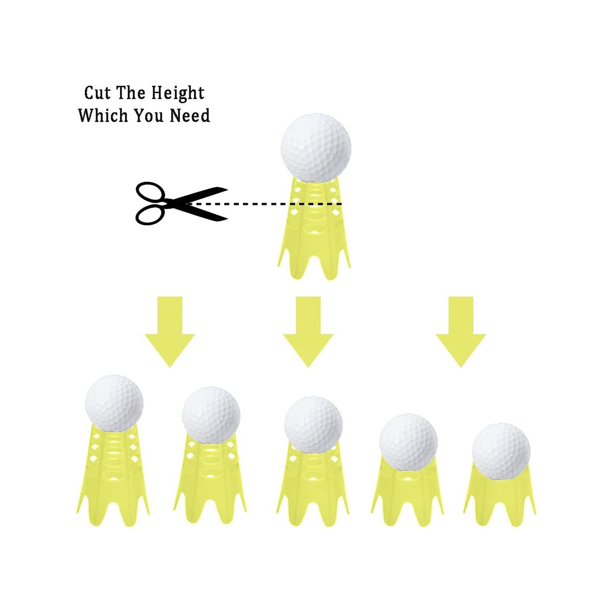 10Pcs Golf Mat Tees,Golf Simulator Tees,Pract