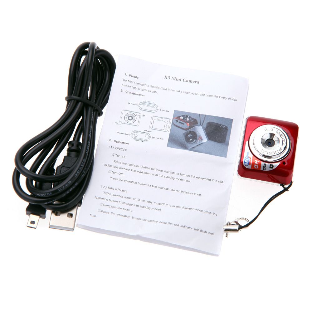 X3 Portable Ultra Mini HD High Denifition Digital Camera
