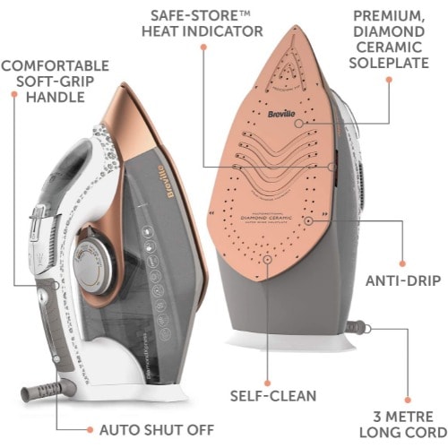 Vin401 Diamondxpress Steam Iron- 3100 W